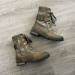 Sorel Emilie Conquest waterproof boots in Major